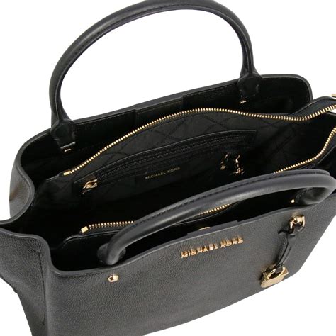 michael kors tasche schwarz leder|michael kors discontinued satchels.